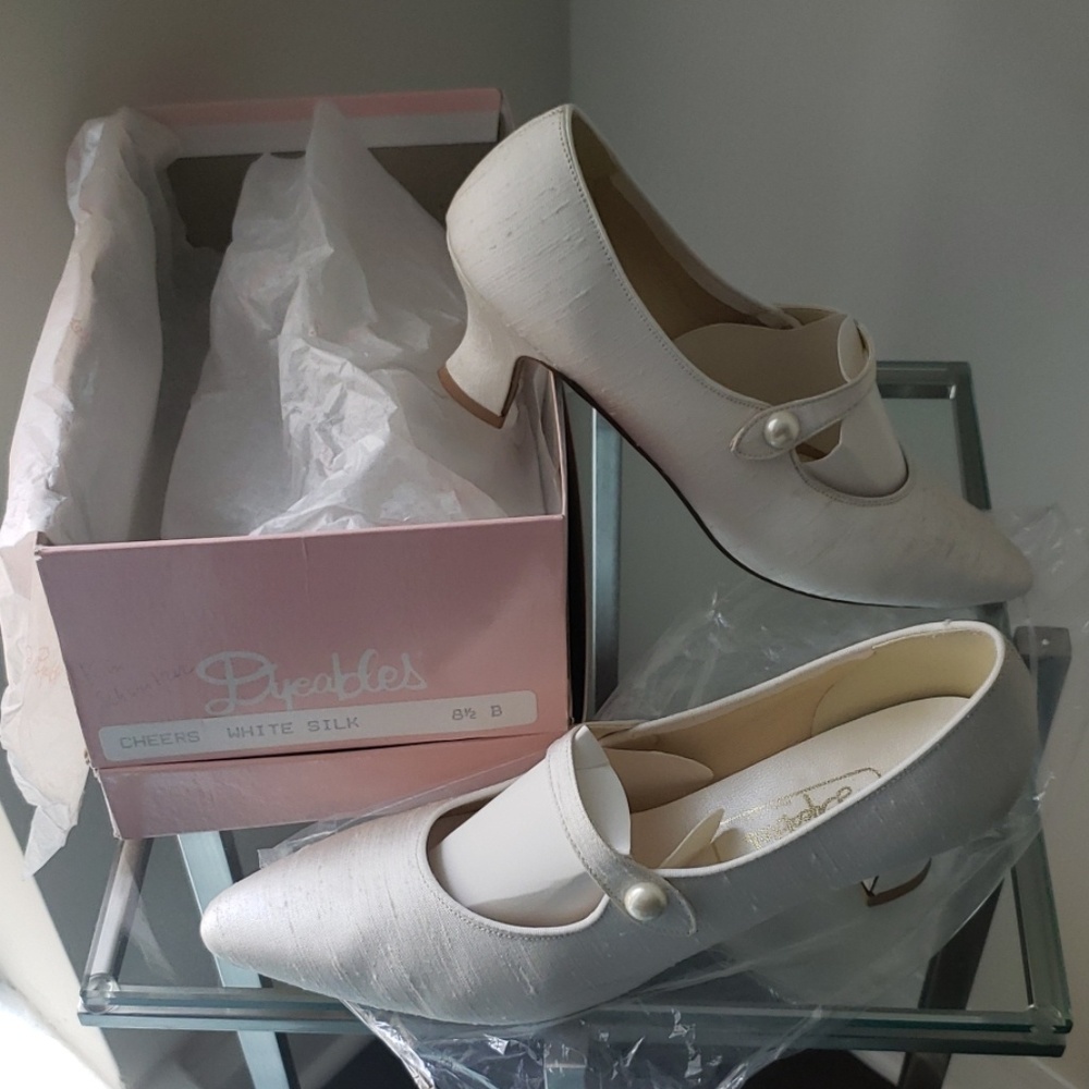 Vintage Dyeables Silk Shoes